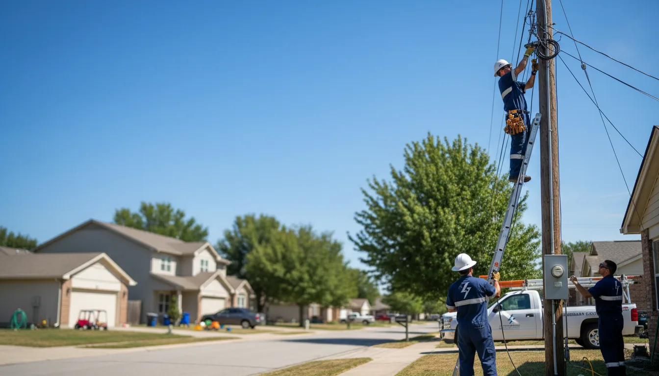 Residential electrician providing installation services in Princeton, KS